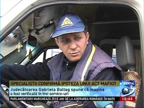 Specialiştii confirmă ipoteza unui act mafiot în cazul judecătoarei Baltag