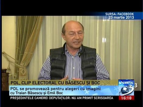 PDL, clip electoral cu Băsescu şi Boc