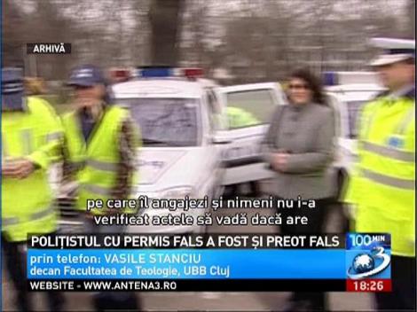 Poliţistul cu permis fals a fost şi preot fals
