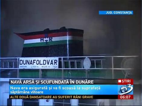 Zona unde s-a scufundat nava în Dunăre a fost poluată