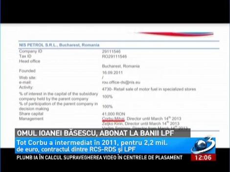 Omul Ioanei Băsescu, abonat la banii LPF