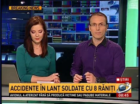 Accident în lanţ pe şoseaua Bucureşti-Giurgiu