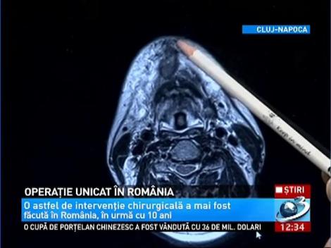 Un bărbat din Cluj cu cancer la limbă a fost operat