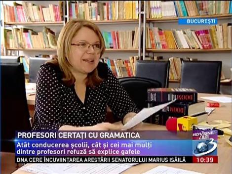 Profesori certaţi cu gramatica