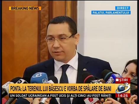 Ponta: Plângere penală pe numele lui Băsescu, după "atacul mafiot" la Firea. Preşedintele va merge la închisoare