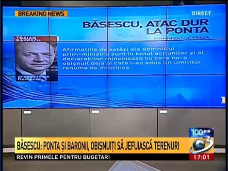 Băsescu, un atac furibund după şantajul asupra Gabrielei Firea