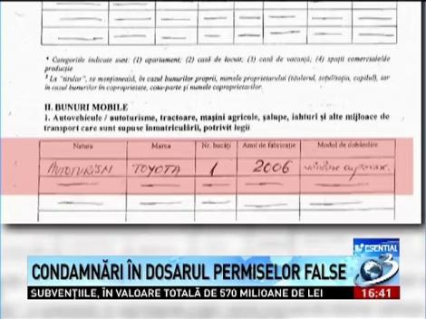 Condamnări în dosarul permiselor false