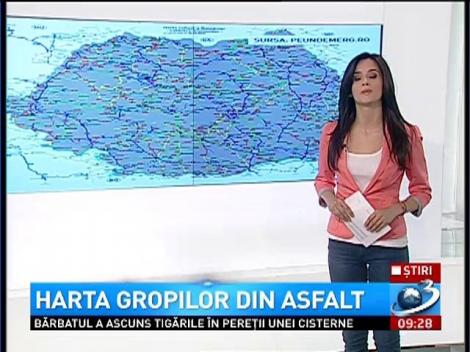 Harta gropilor din asfalt