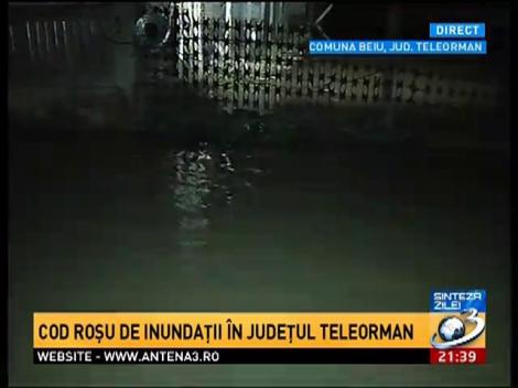 130 de case inundate, 300 de gospodării distruse în județul Teleorman
