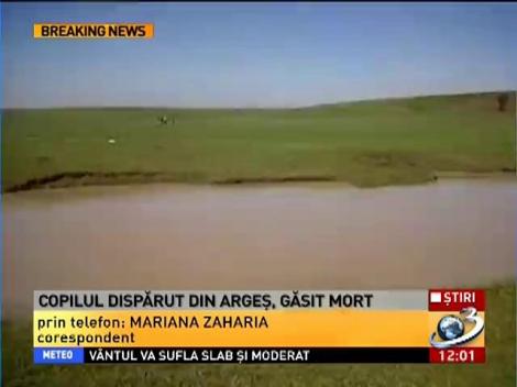Copilul dispărut din Argeș a fost găsit mort