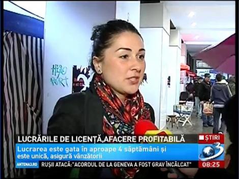 Lucrarile de licenta, afacere profitabila