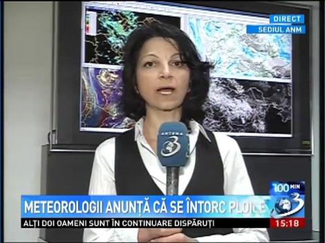 Meteorologii anunţă că se &icirc;ntorc ploile
