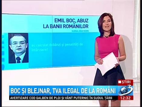 Boc şi Blejnar, TVA ilegal de la români
