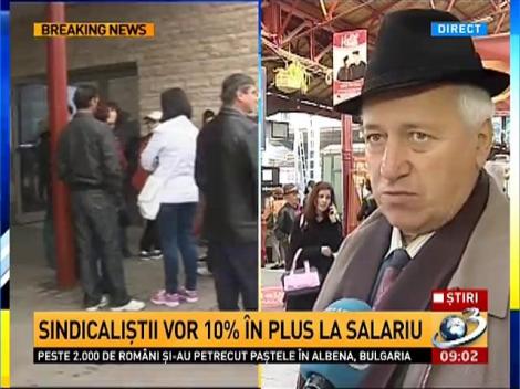 Greva de la CFR îngheaţă traficul feroviar vreme de două ore