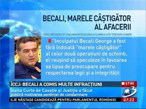 ÎCCJ: Becali a comis multe infracţiuni