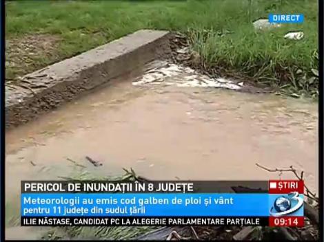 Pericol de inundaţii în 8 judeţe