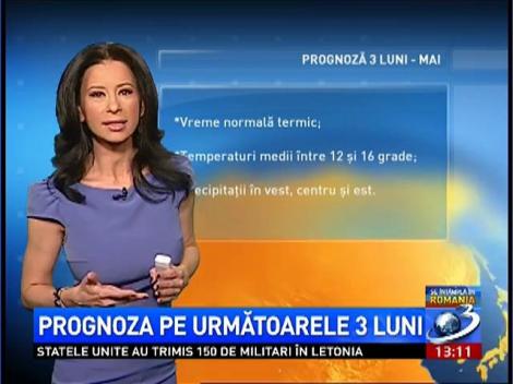 Prognoza pe următoarele  3 luni
