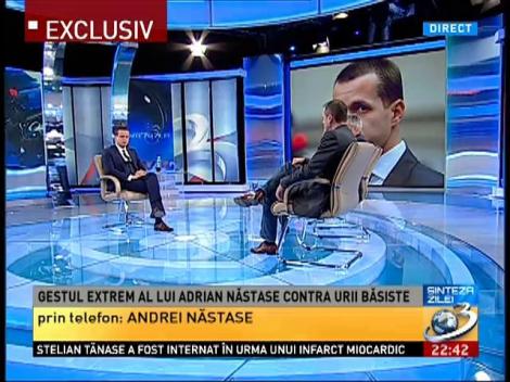 Exclusiv! Andrei Năstase, în direct prin telefon la Sinteza Zilei