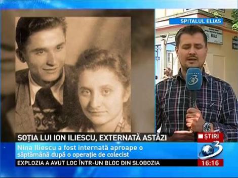 Soţia lui Ion Iliescu a fost externată