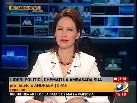 Lideri politici, chemaţi la ambasada SUA