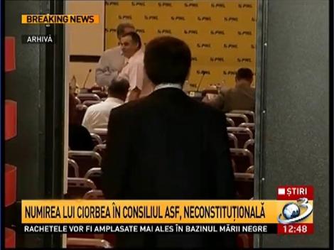 Numirea lui Ciorbea &icirc;n Consiliul ASF, neconstituţională