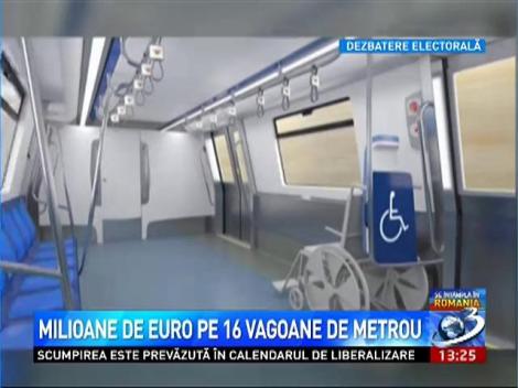 97 de milioane de euro pe 16 vagoane de metrou