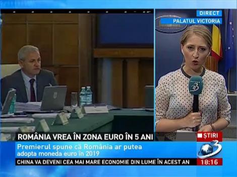 România ar putea adopta moneda euro în 2019