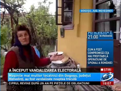 A început vandalizarea politică, iar maşinile au fost primele care au avut de suferit