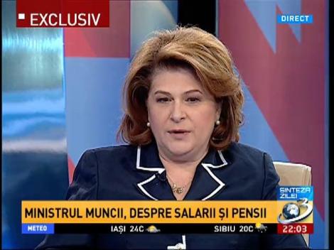 Sinteza Zilei: Rovana Plumb, despre salarii şi pensii