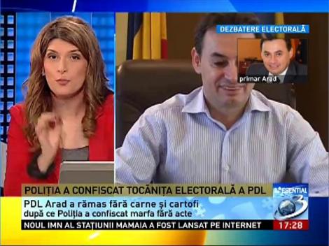 Poliţia a confiscat tocăniţa electorală a PDL
