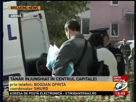 Informaţii despre starea tânărului înjughiat în centru Capitalei