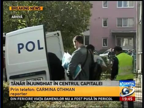 Tânăr înjunghiat în centrul Capitalei