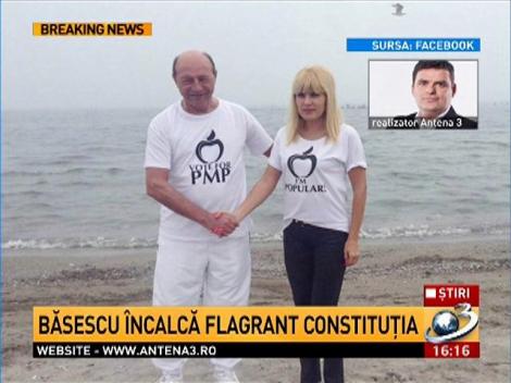 Preşedintele Traian Băsescu încalcă flagrant Constituţia. Uite ce fotografii şi-a făcut!