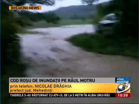 COD ROSU de ploi si inundatii pe Râul Motru