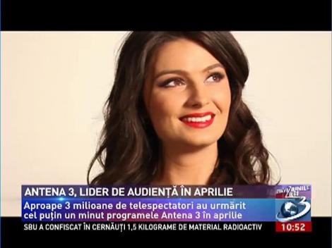 Antena 3, lider de audienţă în aprilie