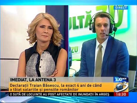 Badea, despre declaratiile presedintelui Basescu: Probabil vrea sa ne spuna ca la Cotroceni, in loc de steagurile alea care il incurca, va pune niste parasute