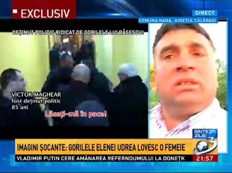 Imagini şocante: Gorilele Elenei Udrea lovesc o femeie la Nana