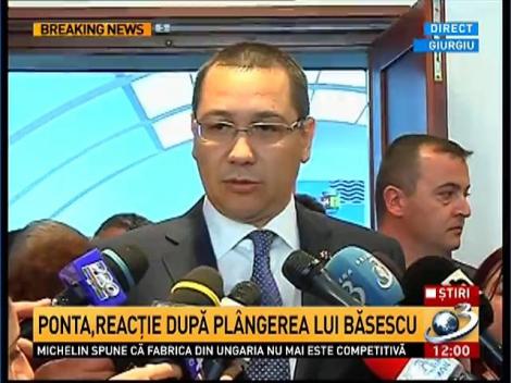 Ponta: Nu ii decoram pe cei care au deturnat bani publici