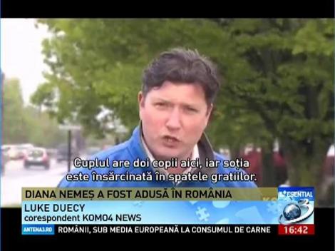 Diana Nemeş a fost adusă în România
