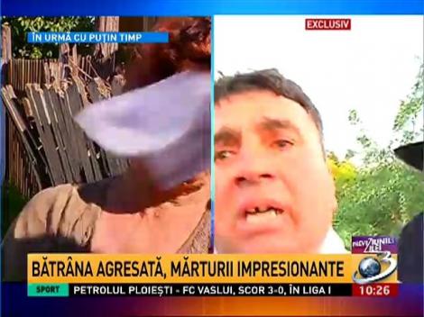 Exclusiv! Mărturiile cutremurătoare ale bătrânei agresate