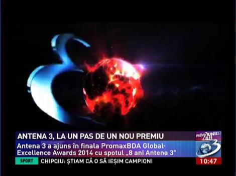 Antena 3, la un pas de câştigarea unui nou premiu internaţional