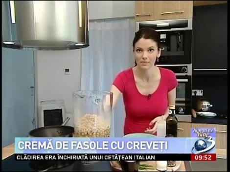 Numai de bine: Rețeta săptămânii cu Anca Lungu - Cremă de fasole cu creveți