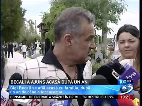 Ce a făcut Gigi Becali în prima sa zi de libertate