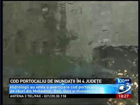 Revin ploile! Cod portocaliu de inundaţii în 4 judeţe