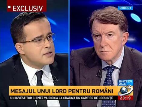 Interviu document cu lordul Peter Mandelson! Ce mesaj are pentru români