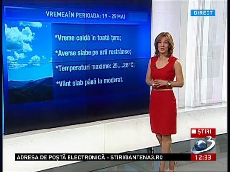 Vremea &icirc;n perioada 19 - 25 mai