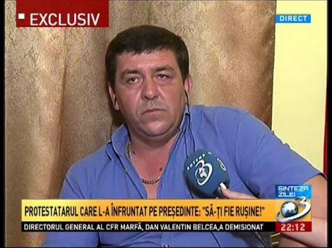 Exclusiv! Protestatarul din Arad care l-a înfruntat pe preşedinte