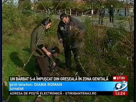 Un bărbat s-a împuşcat din greşeală în zona genitală