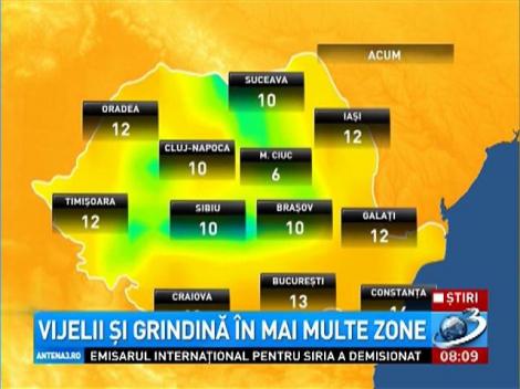 România, sub COD PORTOCALIU de ploi torenţiale şi vijelii