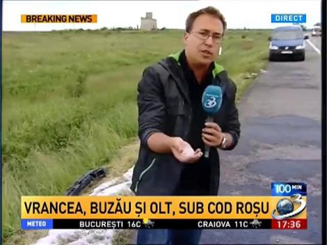 Strat de gheaţă pe A2! Nouă maşini s-au ciocnit în lanţ